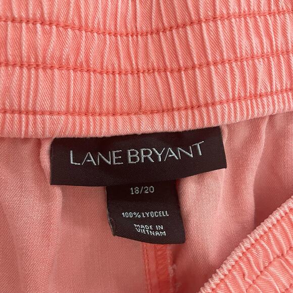 Lane Bryant Flight Pants Joggers Coral Elastic Waist Comfort Size 18/20 Comfy - Picture 9 of 10